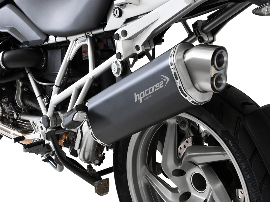 HP CORSE BMW R1200GS (10/12) Slip-on Exhaust "4-Track R Black" (EU homologated) – Accessories in MotoDeal – Motorcycle Accessories and Parts Online Shop