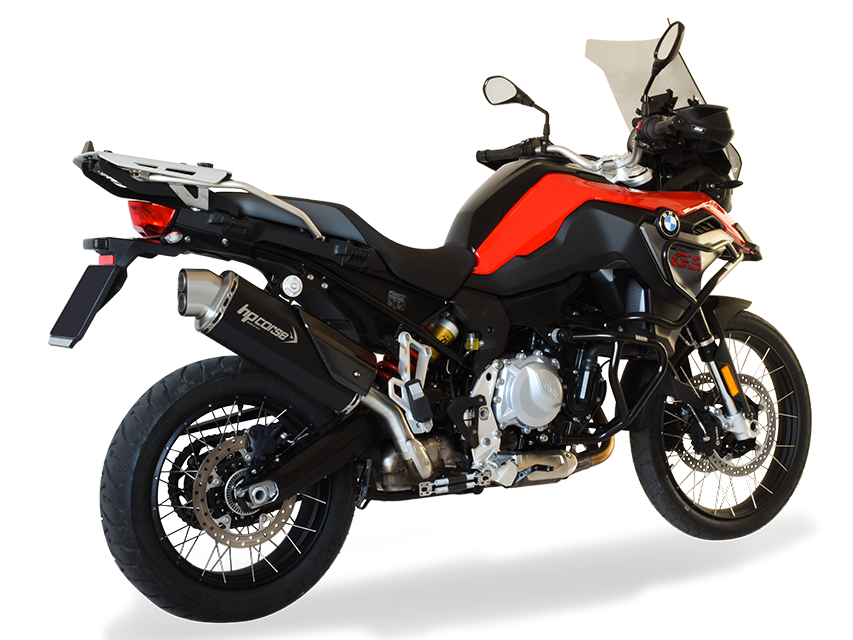 HP CORSE BMW F850GS Slip-on Exhaust "4-Track R Black" (EU homologated)