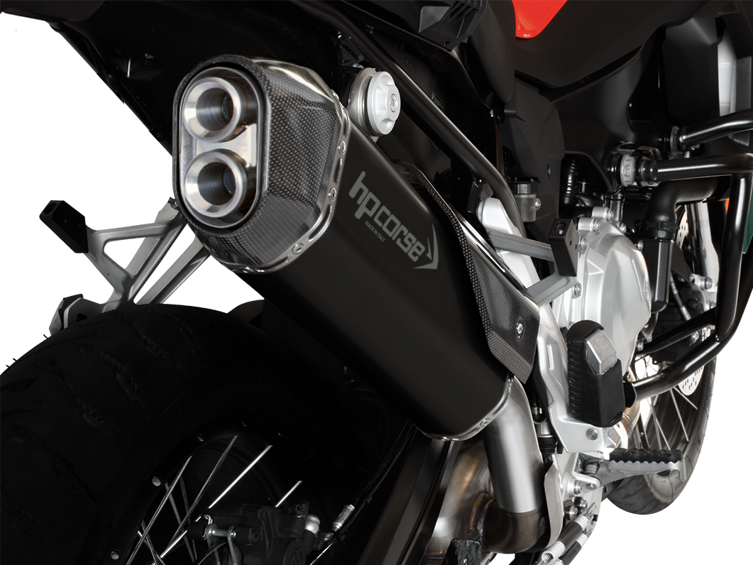 HP CORSE BMW F850GS Slip-on Exhaust "SPS Carbon Black" (EU homologated)