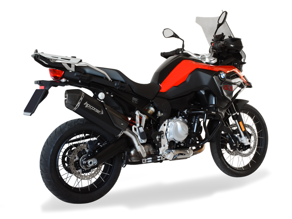 HP CORSE BMW F850GS Slip-on Exhaust "SPS Carbon Black" (EU homologated)