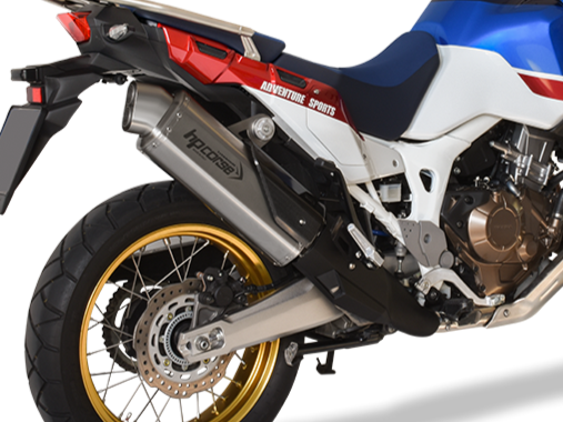 HP CORSE Honda CRF1000L Africa Twin Slip-on Exhaust "4-Track R Titanium" (EU homologated) – Accessories in MotoDeal – Motorcycle Accessories and Parts Online Shop