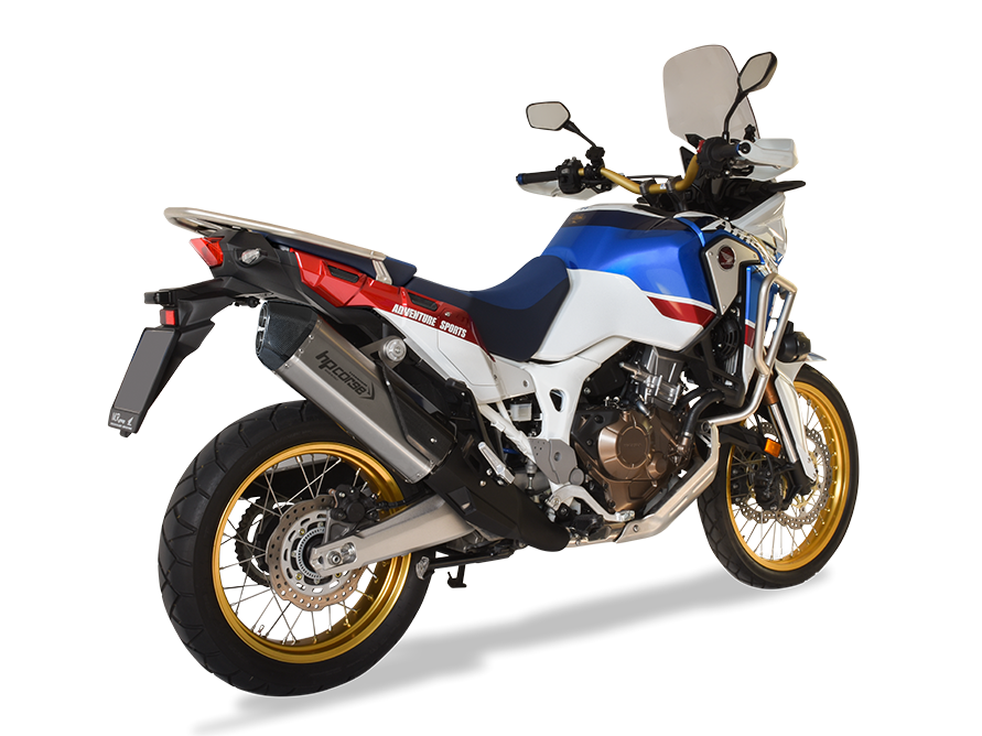 HP CORSE Honda CRF1000L Africa Twin Slip-on Exhaust "SPS Carbon Titanium" (EU homologated)