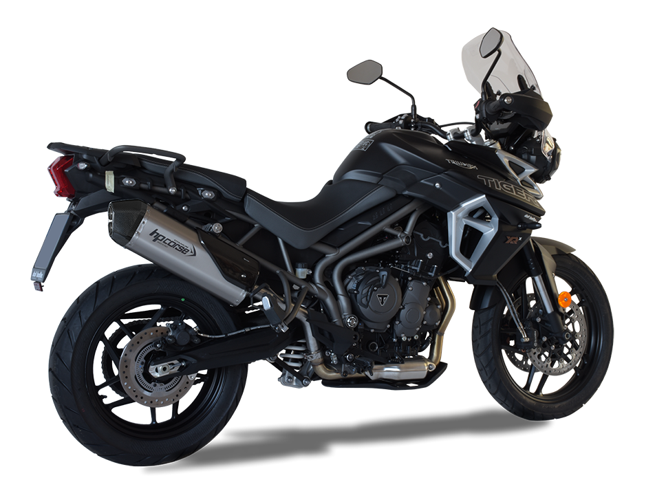 HP CORSE Triumph Tiger 800 (18/20) Slip-on Exhaust "SPS Carbon Titanium" (EU homologated)