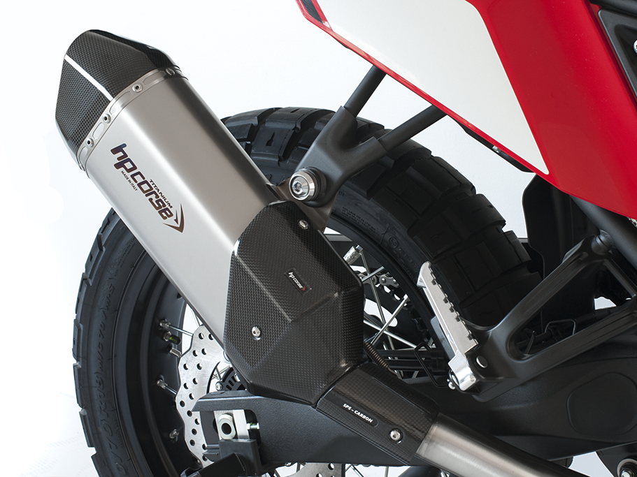 HP CORSE Yamaha Tenere 700 Slip-on Exhaust "SPS Carbon Short Titanium" (EU homologated)