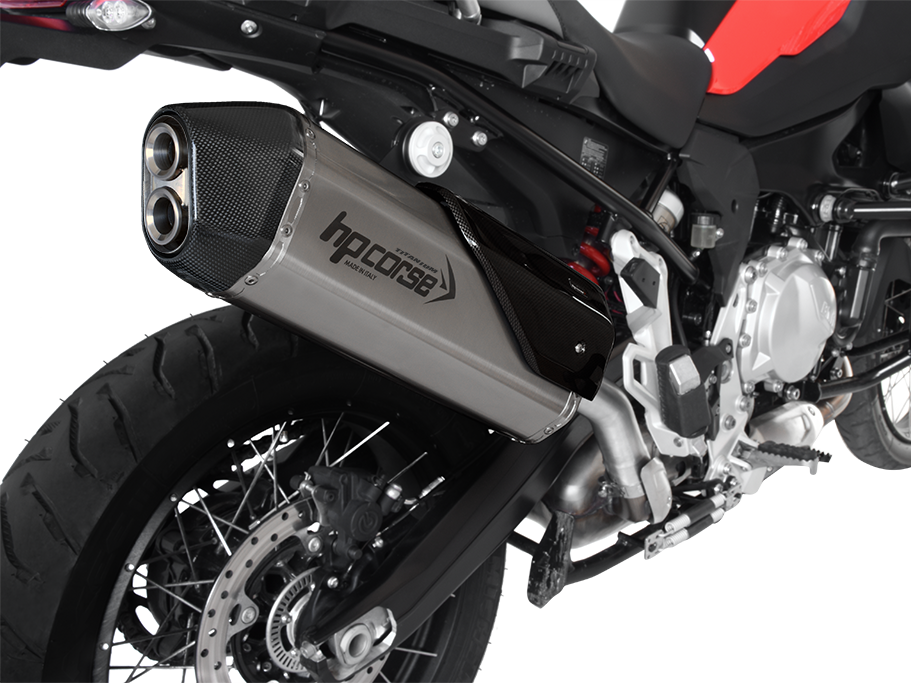 HP CORSE BMW F850GS Slip-on Exhaust "SPS Carbon Titanium" (EU homologated)