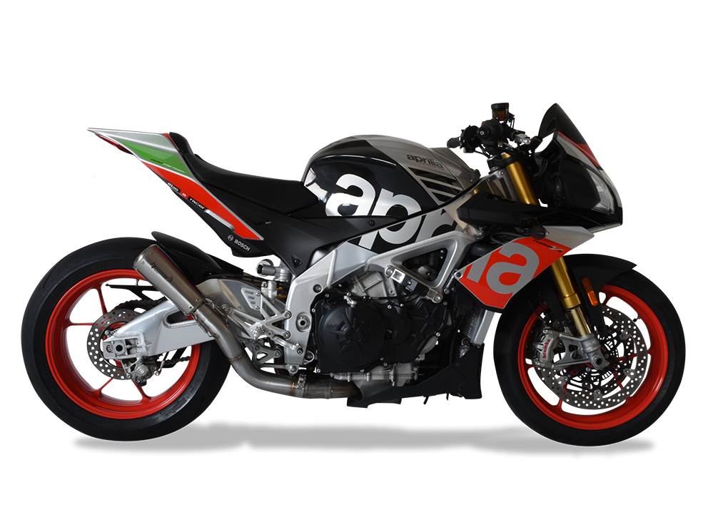 HP CORSE Aprilia RSV4 / Tuono V4 (17/18) Slip-on Exhaust "GP-07 Satin" (racing)