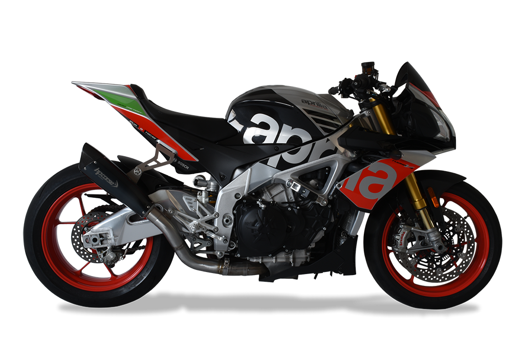 HP CORSE Aprilia RSV4 / Tuono V4 (17/18) Slip-on Exhaust "Evoxtreme 310 Black" (racing)