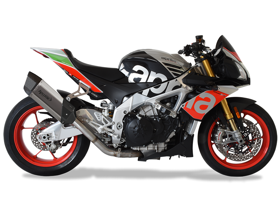 HP CORSE Aprilia RSV4 / Tuono V4 (17/18) Slip-on Exhaust "SP-3 Carbon Short Titanium" (racing)