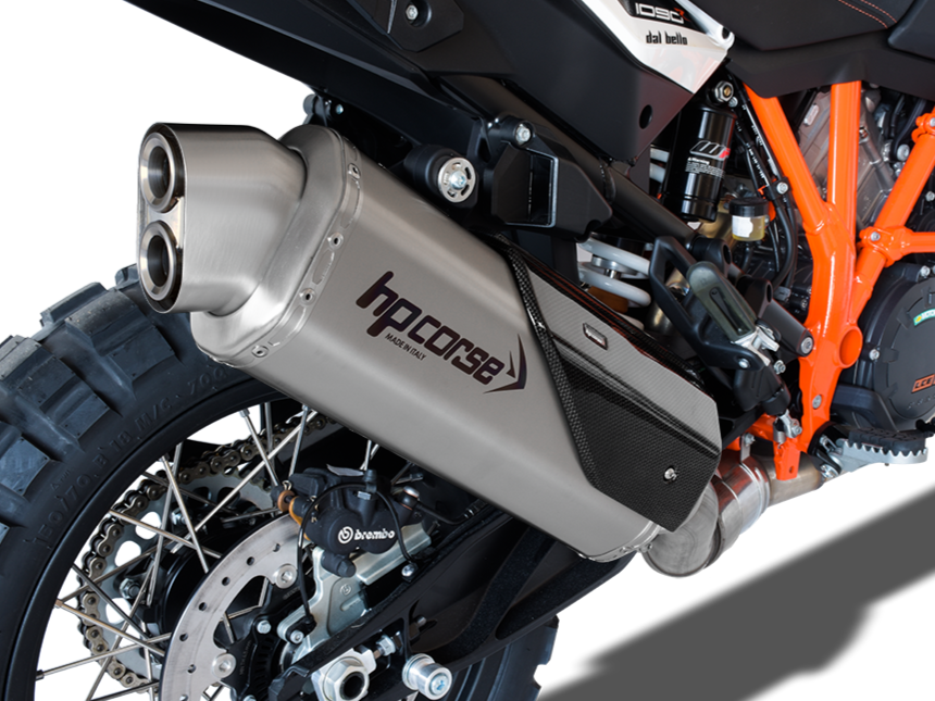 HP CORSE KTM Adventure / Super Adventure (13/20) Slip-on Exhaust "4-Track R Titanium" (EU homologated) – Accessories in MotoDeal – Motorcycle Accessories and Parts Online Shop