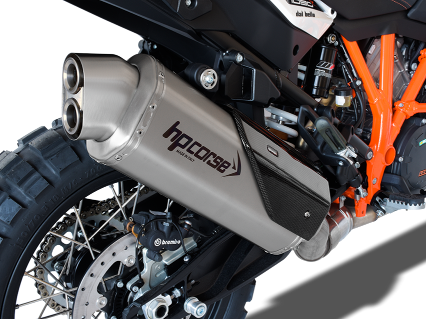 HP CORSE KTM Adventure / Super Adventure (13/20) Slip-on Exhaust "4-Track R Satin" (EU homologated) – Accessories in MotoDeal – Motorcycle Accessories and Parts Online Shop