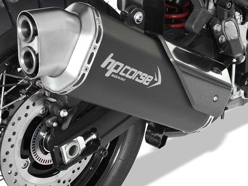 HP CORSE Suzuki DL1000 V-Strom (17/19) Slip-on Exhaust "4-Track R Black" (EU homologated) – Accessories in MotoDeal – Motorcycle Accessories and Parts Online Shop