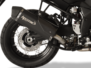 HP CORSE Suzuki DL1000 V-Strom (17/19) Slip-on Exhaust "SPS Carbon Black" (EU homologated)