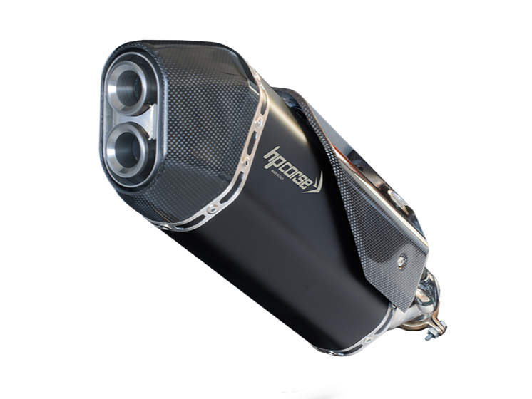 HP CORSE KTM 790 Adventure Slip-on Exhaust "SPS Carbon Short Black" (EU homologated)