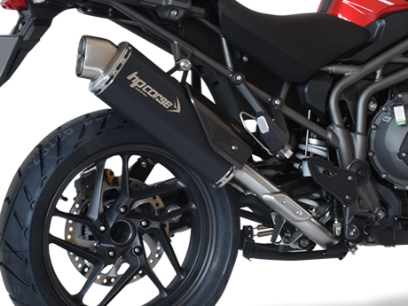 HP CORSE Triumph Tiger 1200 (18/21) Slip-on Exhaust "4-Track R Black" (EU homologated) – Accessories in MotoDeal – Motorcycle Accessories and Parts Online Shop