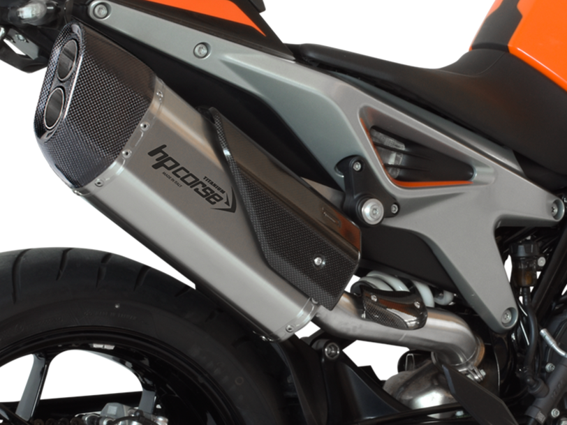 HP CORSE KTM 790 / 890 Duke Slip-on Exhaust "SP-3 Carbon Short Titanium" (EU homologated) – Accessories in MotoDeal – Motorcycle Accessories and Parts Online Shop