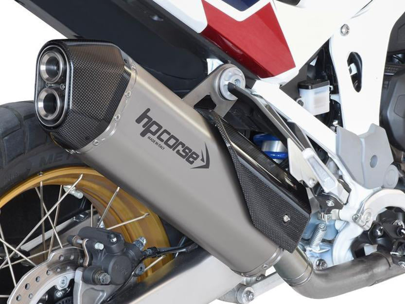 HP CORSE Honda CRF1100L Africa Twin Slip-on Exhaust "SPS Carbon Satin" (EU homologated)