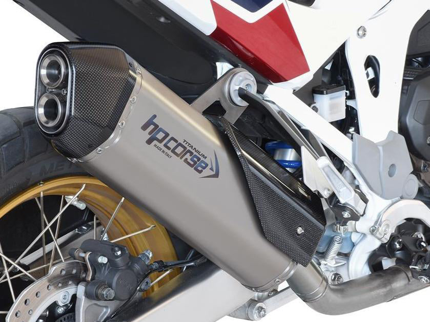 HP CORSE Honda CRF1100L Africa Twin Slip-on Exhaust "SPS Carbon Titanium" (EU homologated)