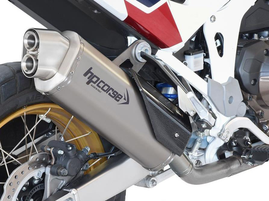 HP CORSE Honda CRF1100L Africa Twin Slip-on Exhaust "4-Track R Satin" (EU homologated)