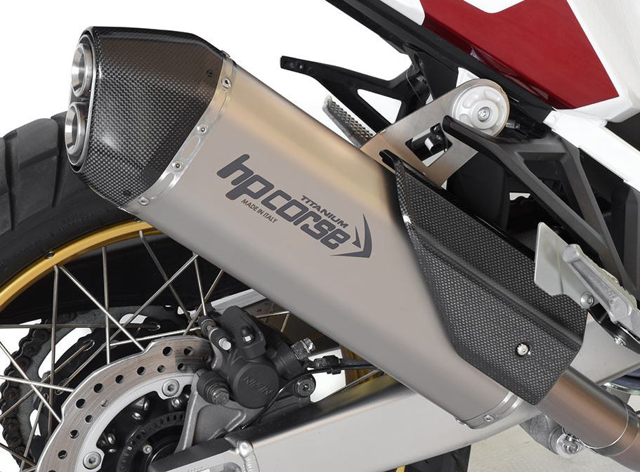 HP CORSE Honda CRF1100L Africa Twin Slip-on Exhaust "SPS Carbon Titanium" (EU homologated)