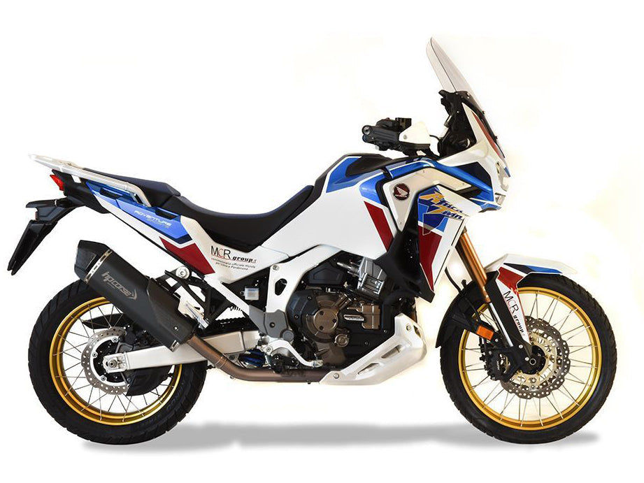 HP CORSE Honda CRF1100L Africa Twin Slip-on Exhaust "SPS Carbon Black" (EU homologated)