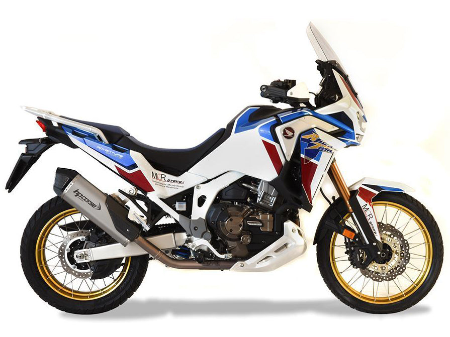 HP CORSE Honda CRF1100L Africa Twin Slip-on Exhaust "SPS Carbon Satin" (EU homologated)