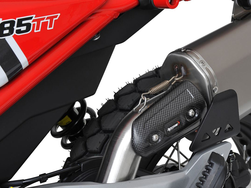 HP CORSE Moto Guzzi V85 TT (2019+) Slip-on Exhaust "SPS Carbon Titanium" (Euro 4/5)