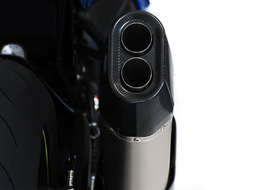 HP CORSE Suzuki GSX-R 1000 (17-20) Slip-on Exhaust "SP-3 Carbon Short 230 Titanium" (Racing)