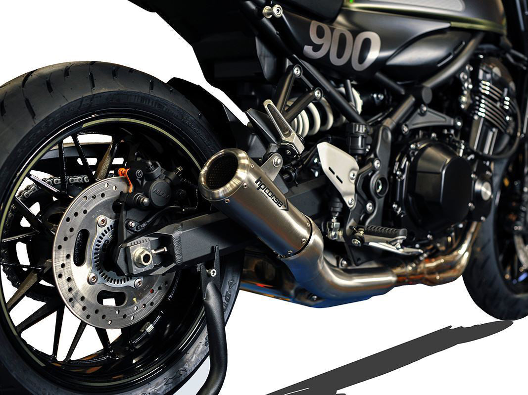 HP CORSE Kawasaki Z900RS (2018+) Slip-on Exhaust "GP-07 Inox Satin" (Racing)