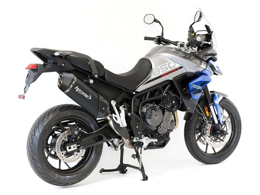 HP CORSE Triumph Tiger 900 (2021+) Slip-on Exhaust "SPS Carbon 350 Ceramic Black" (Euro 5)