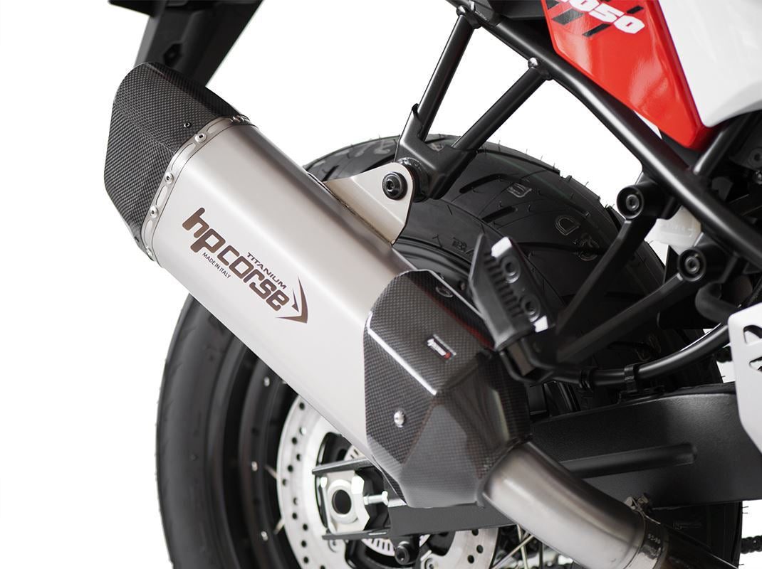 HP CORSE Suzuki V-Strom 1050 (2020+) Slip-on Exhaust "SP-3 Carbon 350 Titanium" (Euro 5)