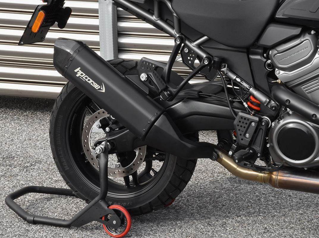 HP CORSE Harley-Davidson Pan America 1250 / Special (2022+) Slip-on Exhaust "SPS Carbon Matt Black Ceramic" (Euro 5)