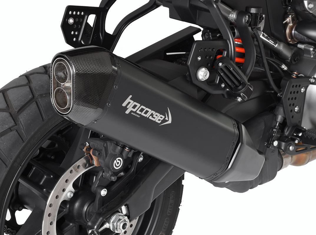 HP CORSE Harley-Davidson Pan America 1250 / Special (2022+) Slip-on Exhaust "SPS Carbon Matt Black Ceramic" (Euro 5)