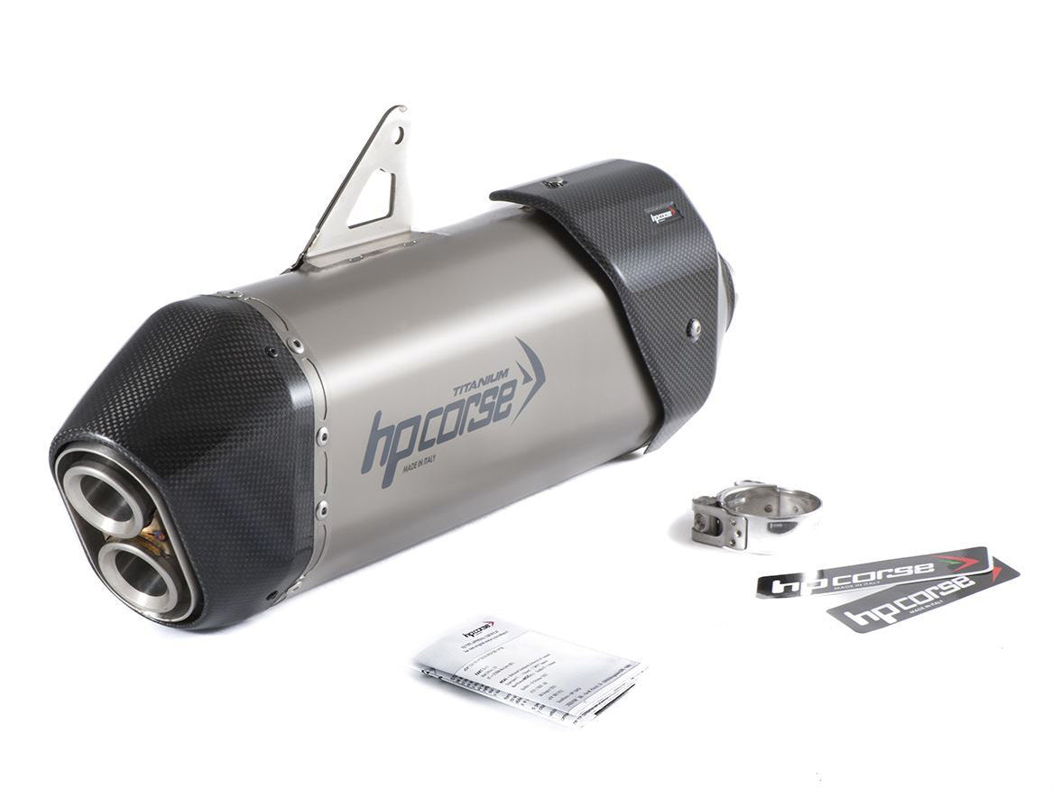 HP CORSE Triumph Tiger 900 (2021+) Slip-on Exhaust "SPS Carbon 350 Titanium" (Euro 5)