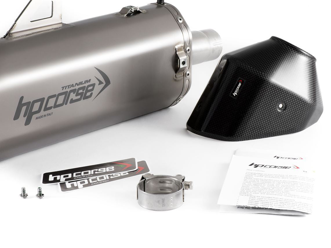 HP CORSE Triumph Tiger 900 (2021+) Slip-on Exhaust "SPS Carbon 350 Titanium" (Euro 5)