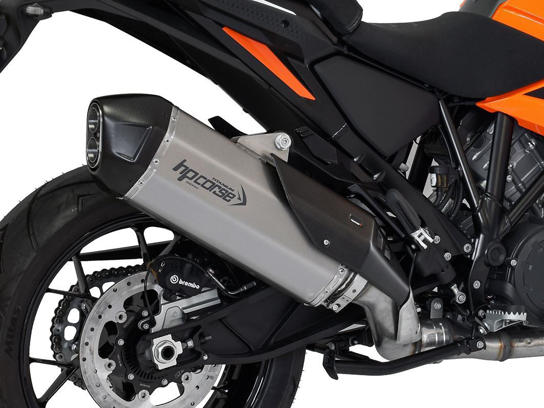 HP CORSE KTM 1290 Super Adventure Slip-on Exhaust "SPS Carbon RR Titanium" (Euro 5)