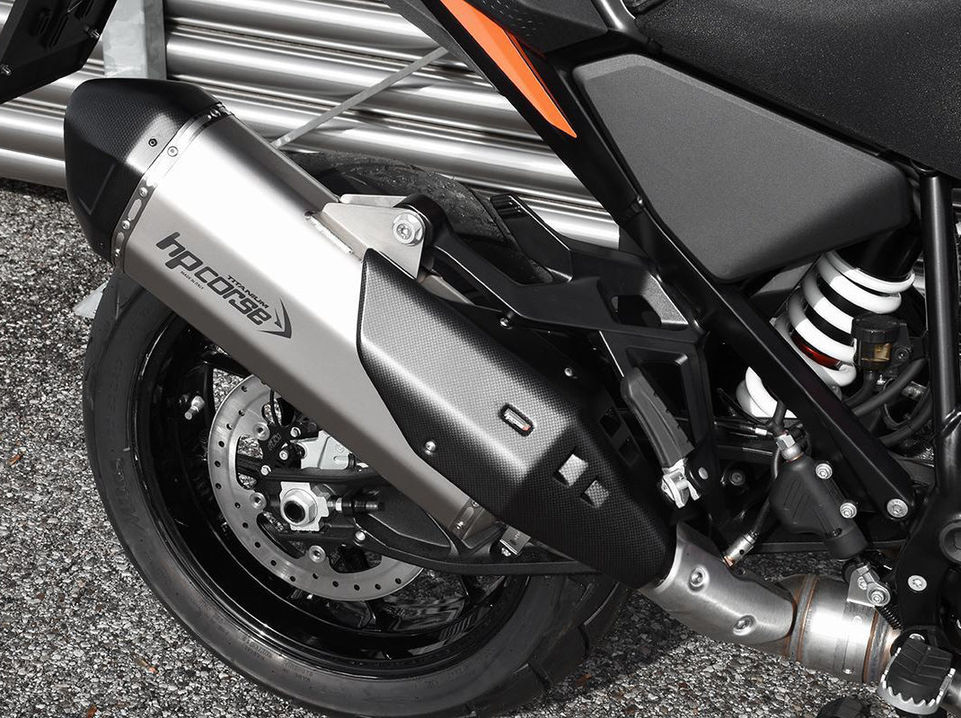 HP CORSE KTM 1290 Super Adventure Slip-on Exhaust "SPS Carbon RR Titanium" (Euro 5)