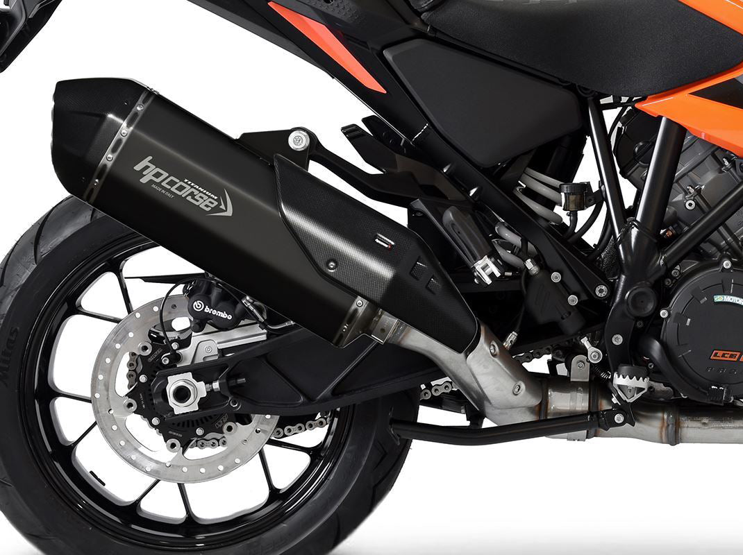 HP CORSE KTM 1290 Super Adventure Slip-on Exhaust "SPS Carbon RR Black Titanium" (Euro 5)