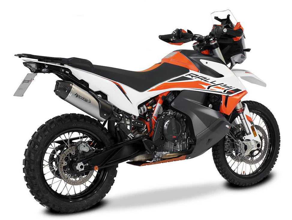 HP CORSE KTM 890 Adventure (2021+) Slip-on Exhaust "SP-1 Carbon Short Titanium" (Euro 5)