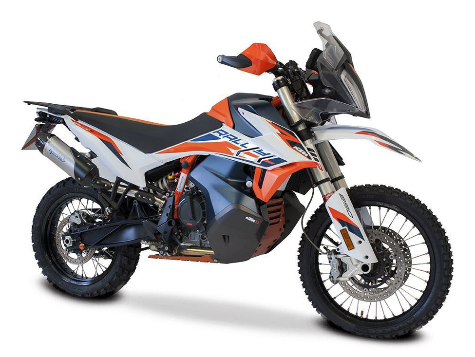 HP CORSE KTM 890 Adventure (2021+) Slip-on Exhaust "SP-1 Carbon Short Titanium" (Euro 5)