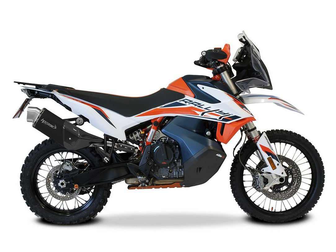 HP CORSE KTM 890 Adventure (2021+) Slip-on Exhaust "4-Track R Short Inox Black" (Euro 5)