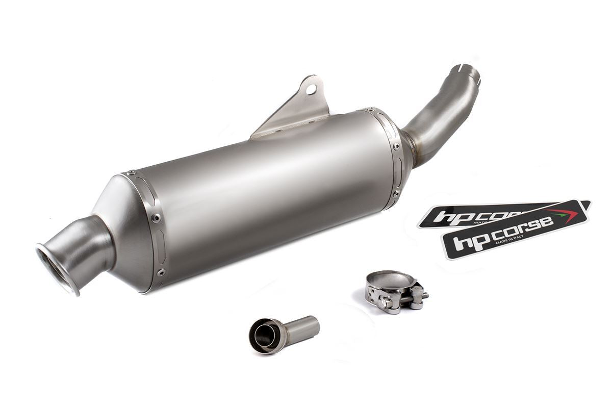 HP CORSE Royal Enfield Himalayan (2016+) Slip-on Exhaust "SP-1 Short Rally Titanium" (Racing)