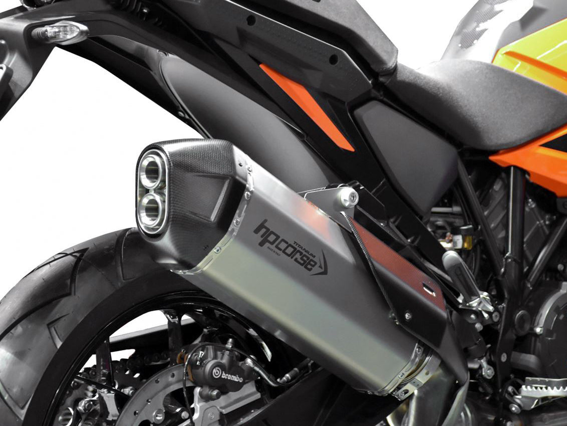 HP CORSE KTM 1290 Super Adventure Slip-on Exhaust "SPS Carbon RR Titanium" (Euro 5)