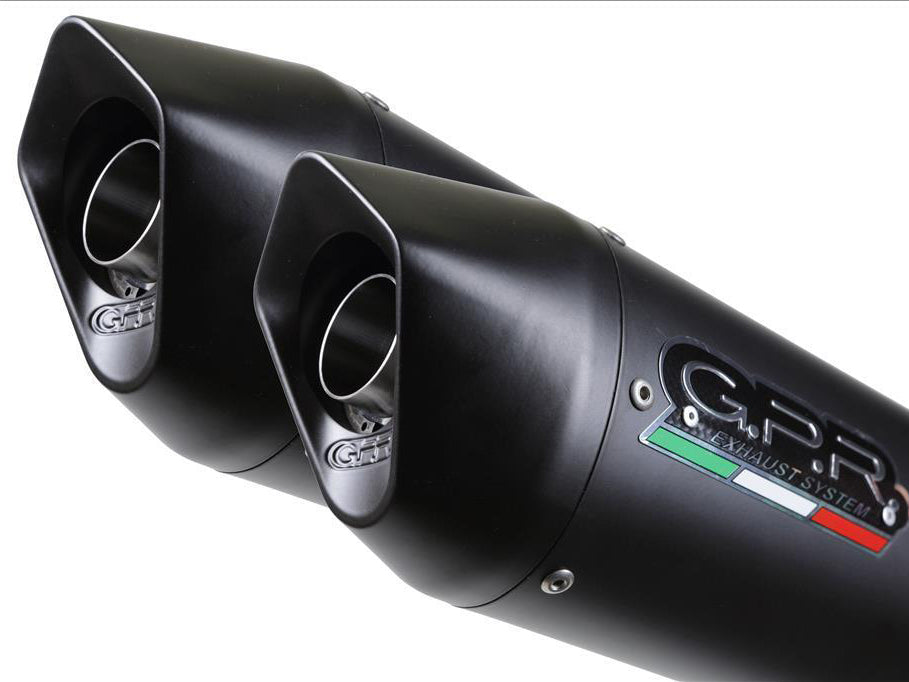 GPR Ducati Monster 696 Dual Slip-on Exhaust "Furore Nero" (EU homologated)