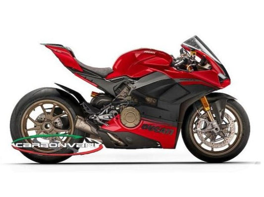 CARBONVANI Ducati Panigale V4 / V4R Full Carbon Fairing Set (8 parts; Red version)