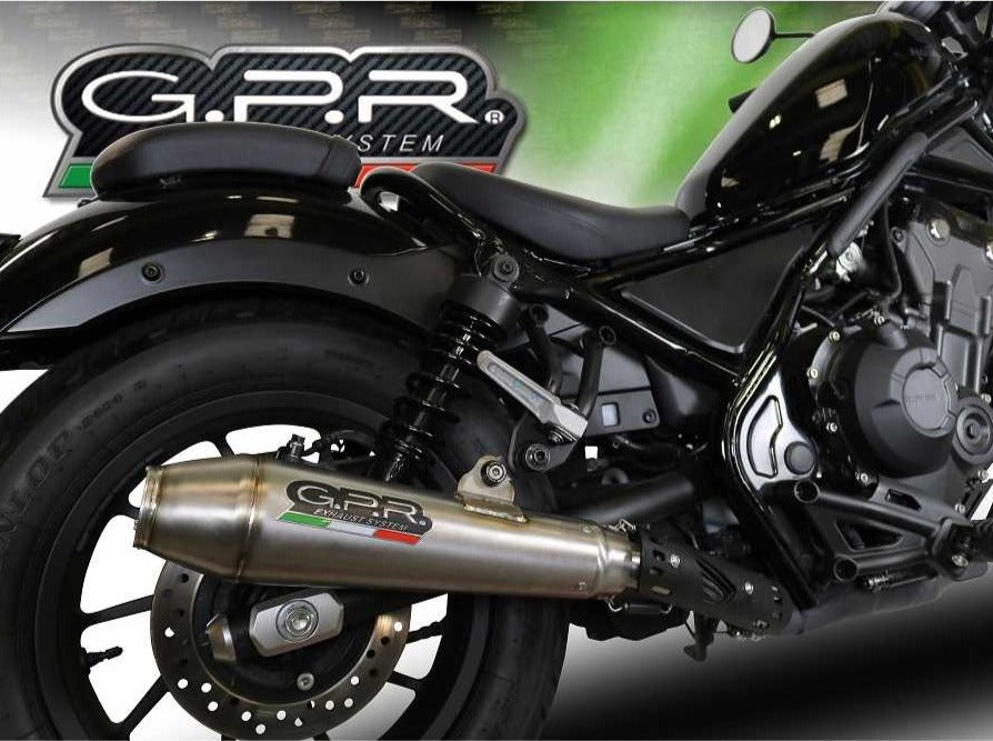 GPR Honda CMX500 Rebel Slip-on Exhaust "Ultracone" (EU homologated)