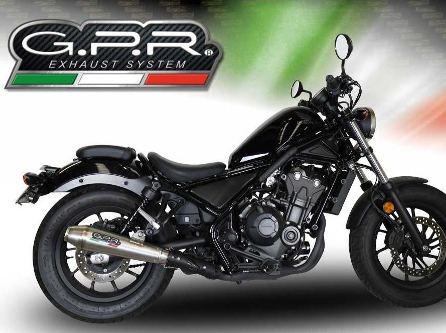 GPR Honda CMX500 Rebel Slip-on Exhaust "Ultracone" (EU homologated)