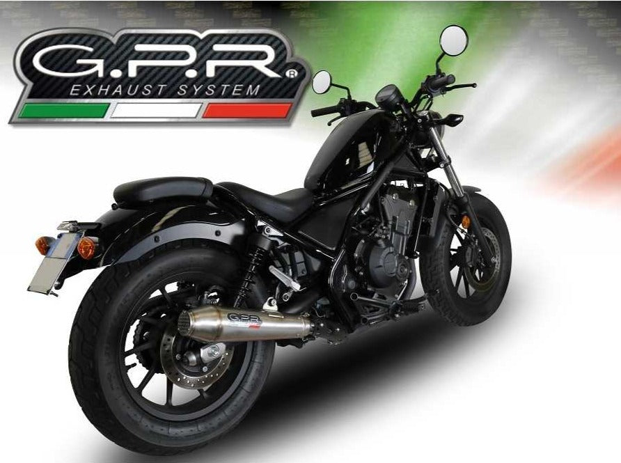 GPR Honda CMX500 Rebel Slip-on Exhaust "Ultracone" (EU homologated)