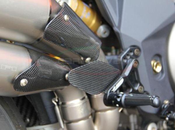 CARBONVANI MV Agusta Brutale (02/09) Carbon Exhaust Guards Set