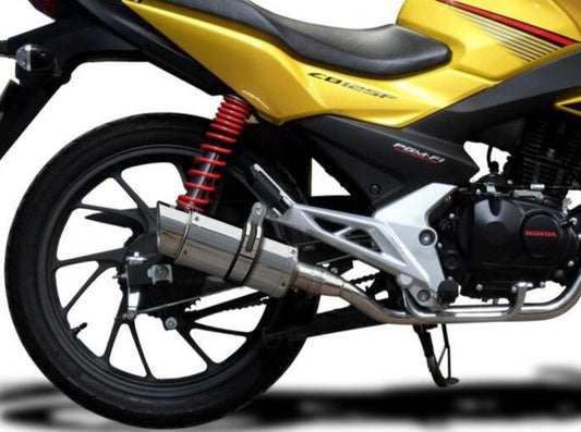 DELKEVIC Honda CB125F Full Exhaust System with Mini 8" Silencer