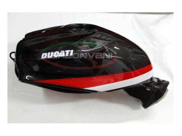 CARBONVANI Ducati Panigale Carbon Fuel Tank Cover (Ducati Corse)